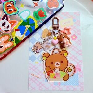 rilakkuma double sided acrylic keychain bagcharm phonecharm
